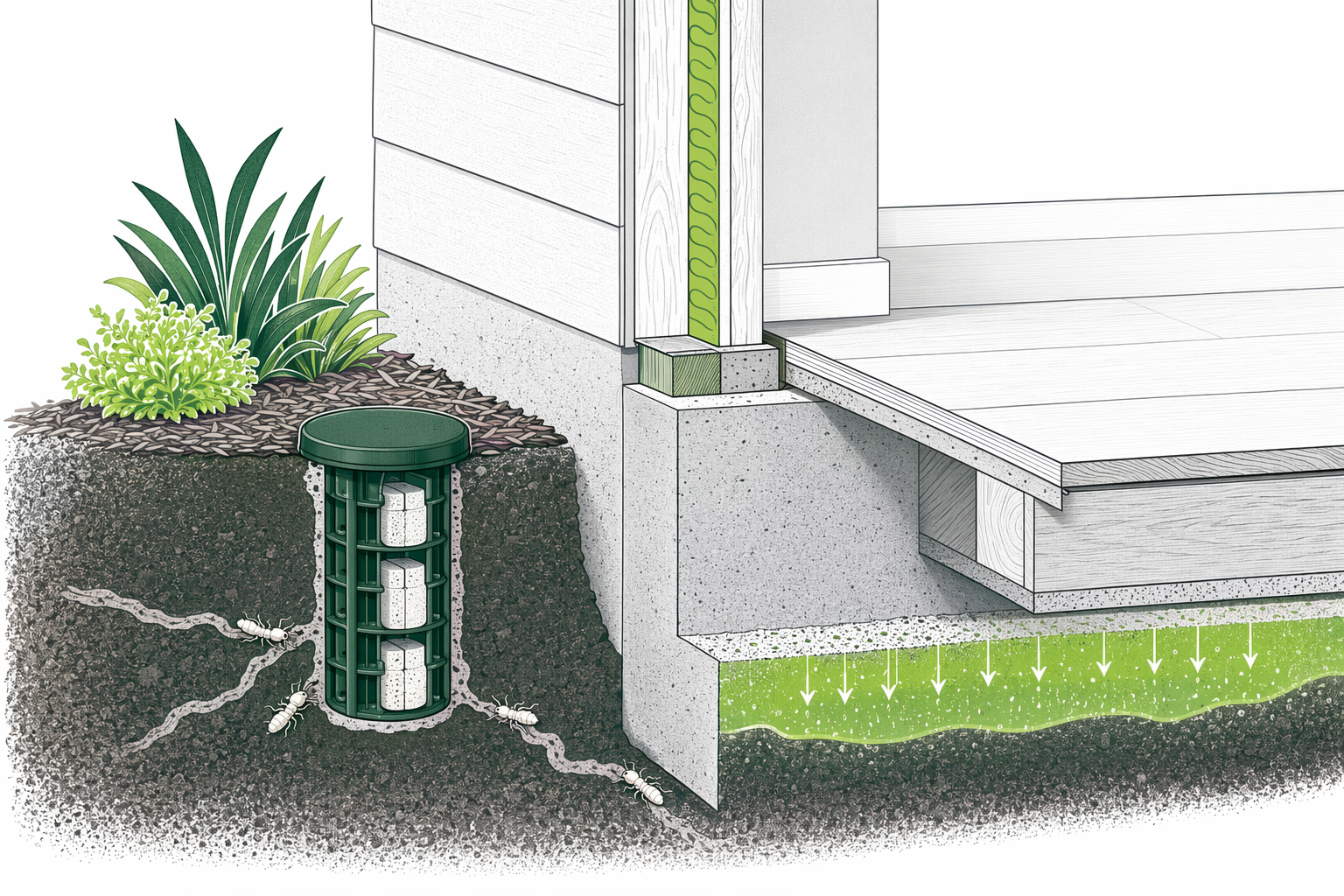 Illustration for: Termite control & treatment